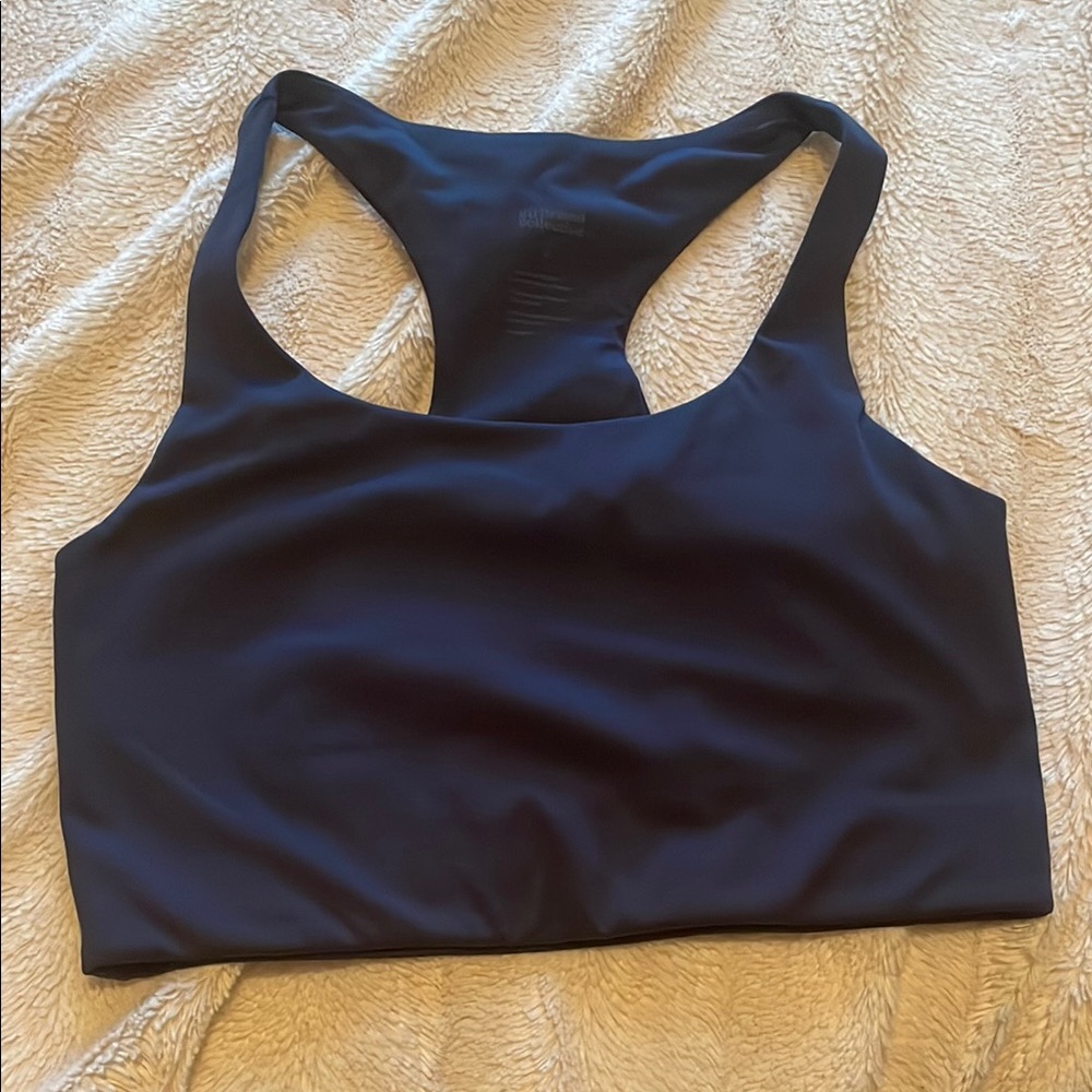Girlfriend Collective Navy Paloma Sports Bra